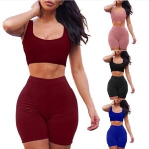 Commuter Sleeveless Tank Top Shorts Two-piece Suit