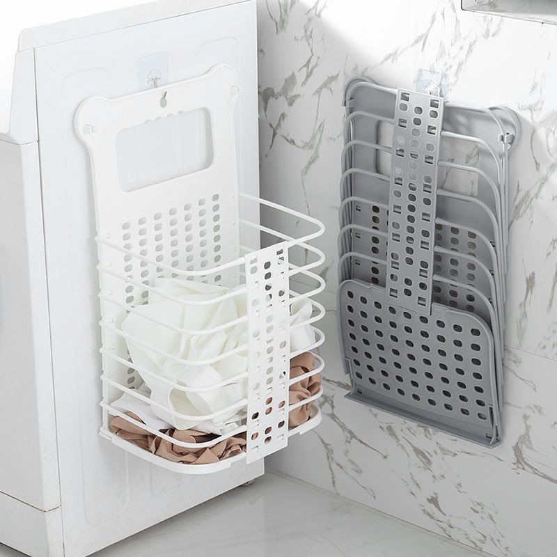 Foldable Laundry Storage Basket With Handle Dirty Cloth Toy Standing Organizer Basket - Image 4