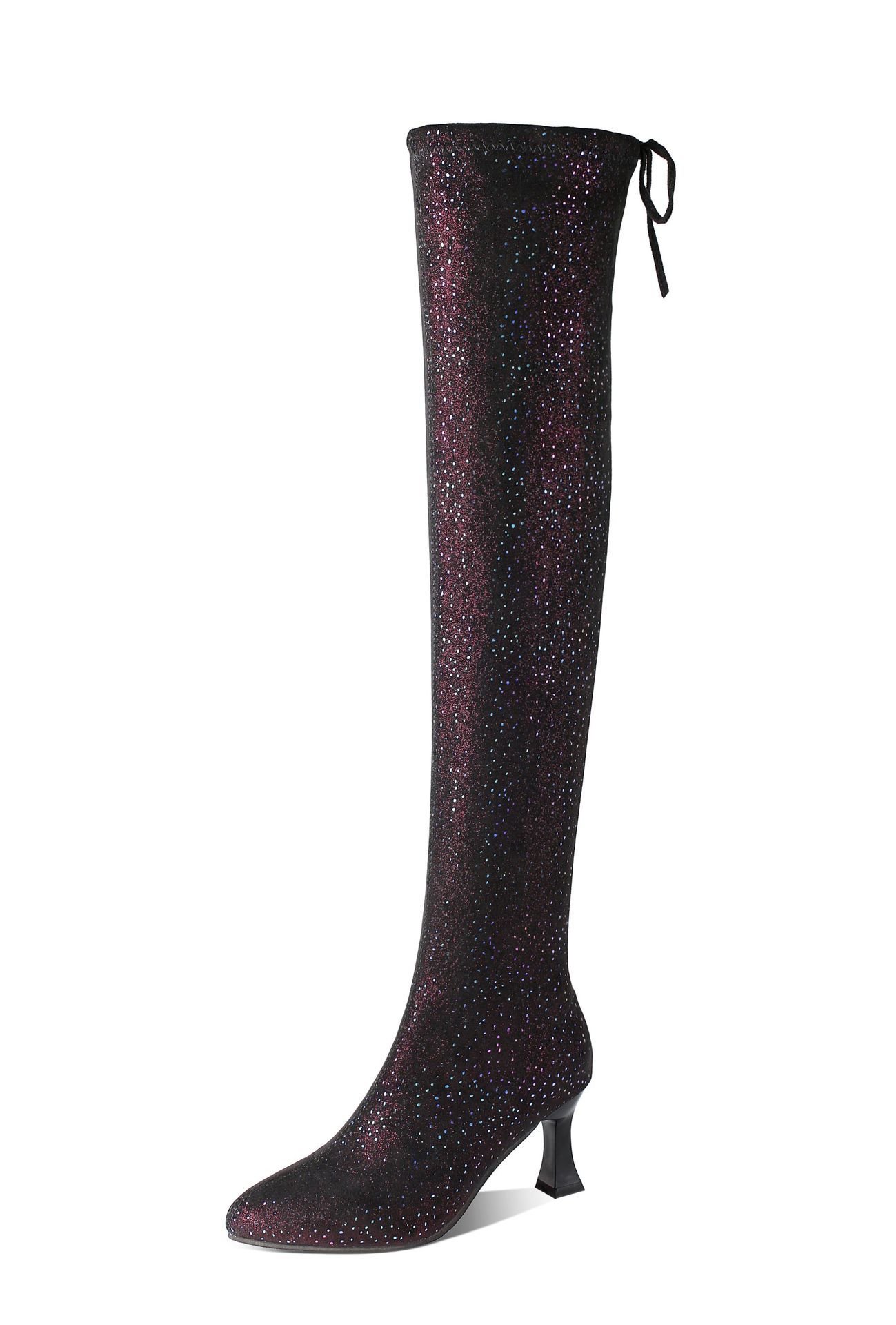 Over-the-knee Boots Women's High-heeled - Image 3