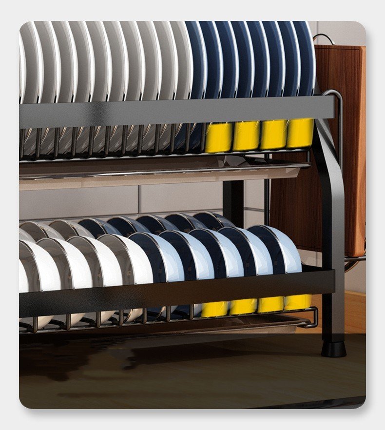 Stainless Steel Kitchen Storage Rack Multifunctional - Image 5