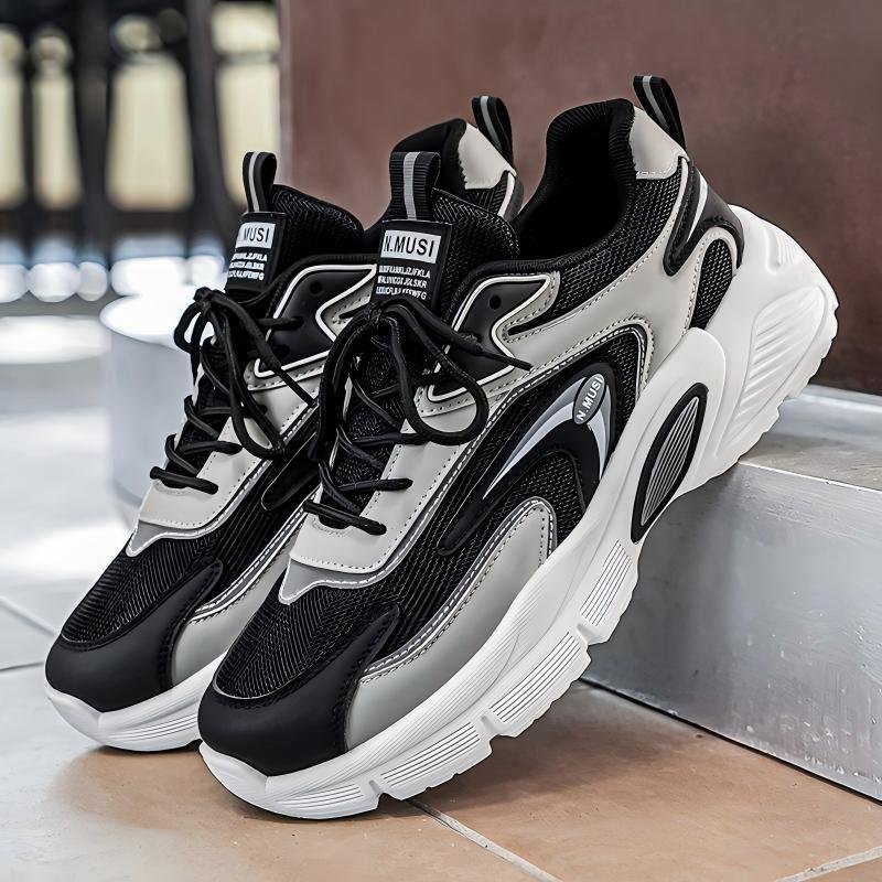 2026 Summer New Men's Breathable Mesh Sneakers, Trendy Versatile Thick Sole Casual Dad Shoes - Image 3