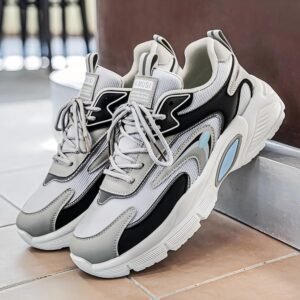 2026 Summer New Men's Breathable Mesh Sneakers, Trendy Versatile Thick Sole Casual Dad Shoes