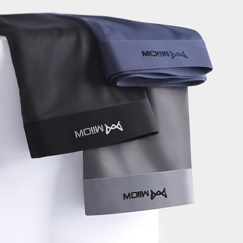 Mens Underwear Ice Silk For The Crotch Area