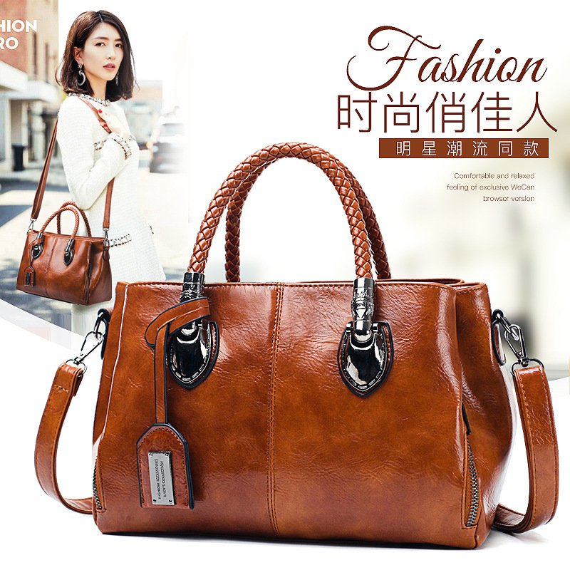 Oil wax leather women bag - Image 8