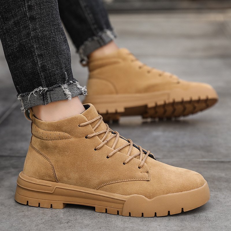 Men's solid color Martin boots - Image 8