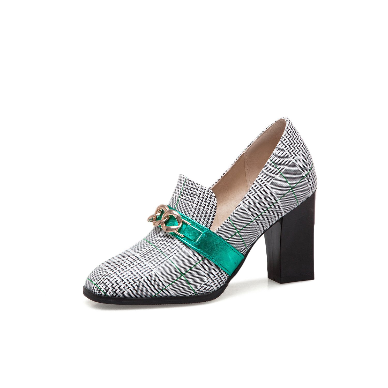 Metal decorative single shoes women - Image 6