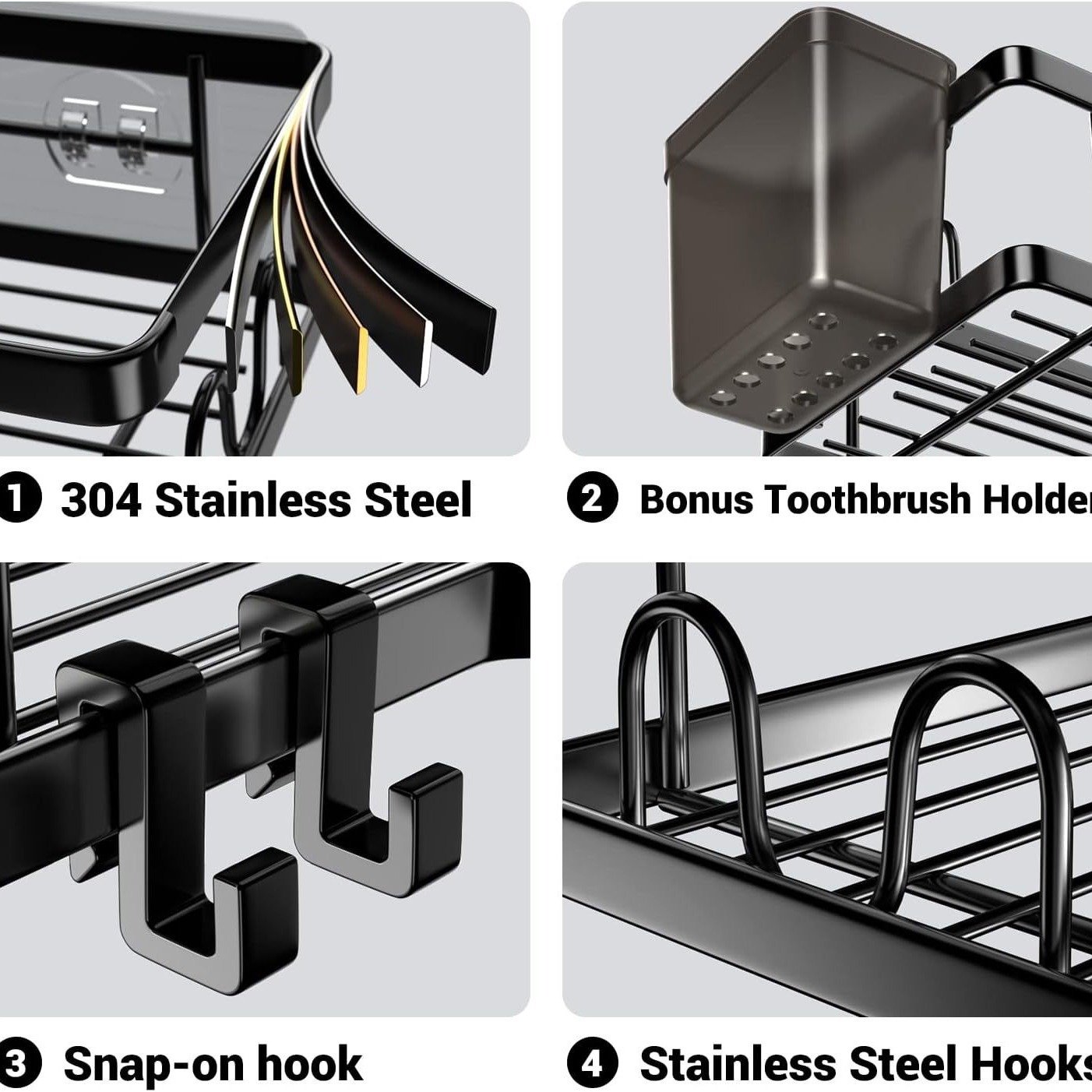 Thickened Iron Punch-free Bathroom Rack - Image 3