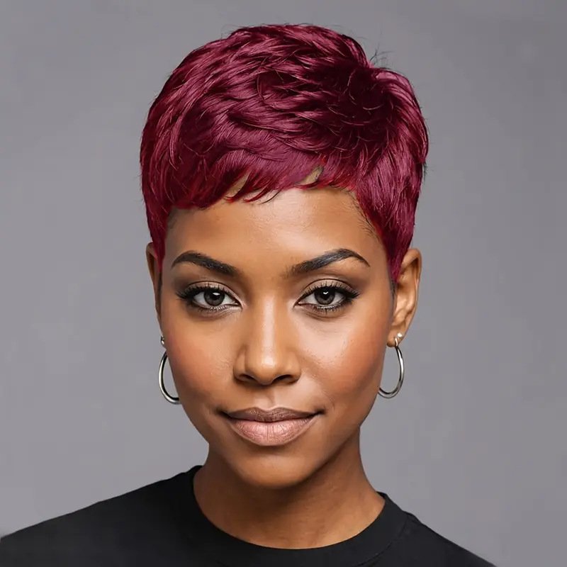 Women's Short Curly High-temperature Hair Extensions - Image 5