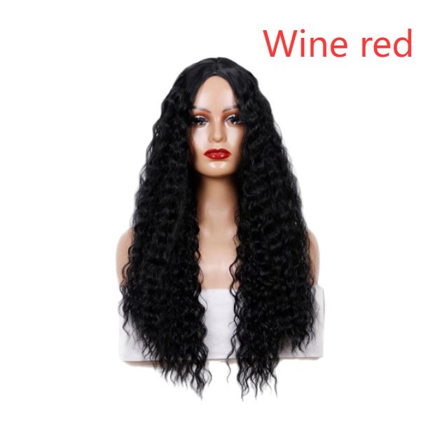 Medium Long Curly Hair Wave Synthetic Wigs - Image 8