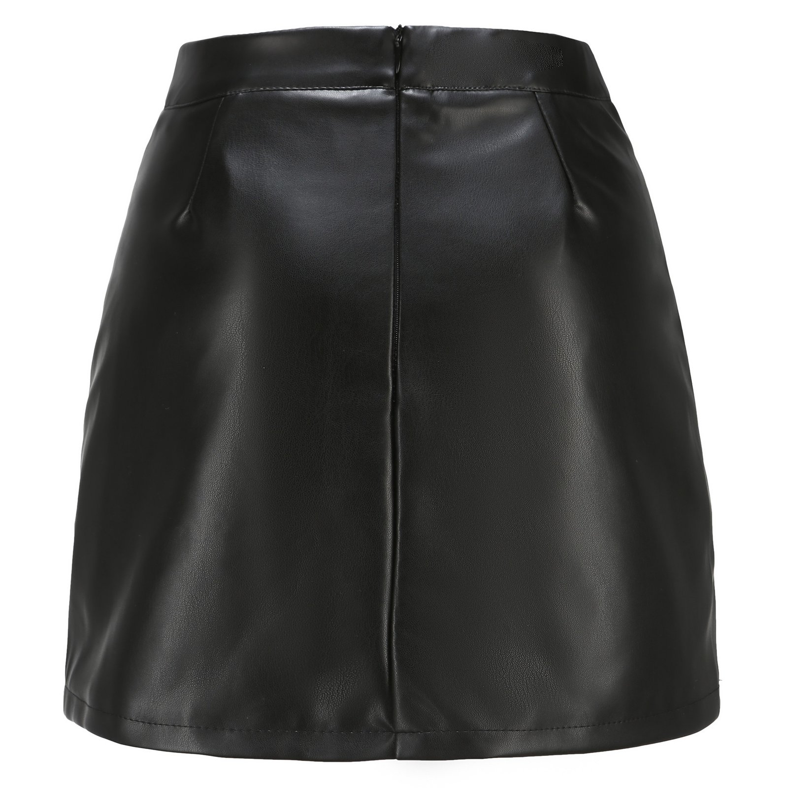 Women's Stretch Stretch Leather Skirt - Image 4