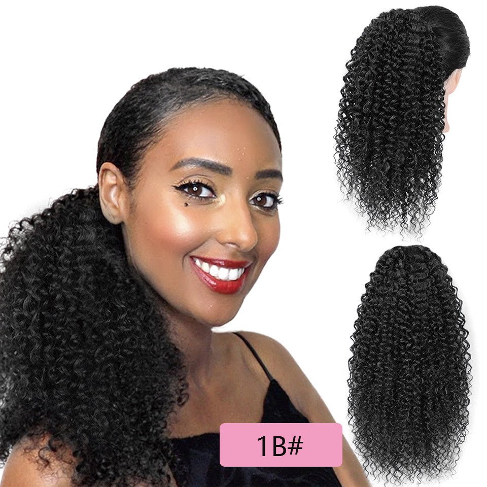 Drawstring Puffy Ponytail Afro Curls - Image 2