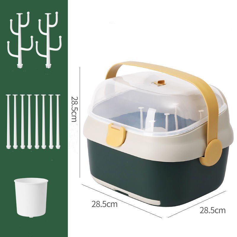 Multifunctional Drain Baby Supplies Bottle Drying Rack Storage Box - Image 2