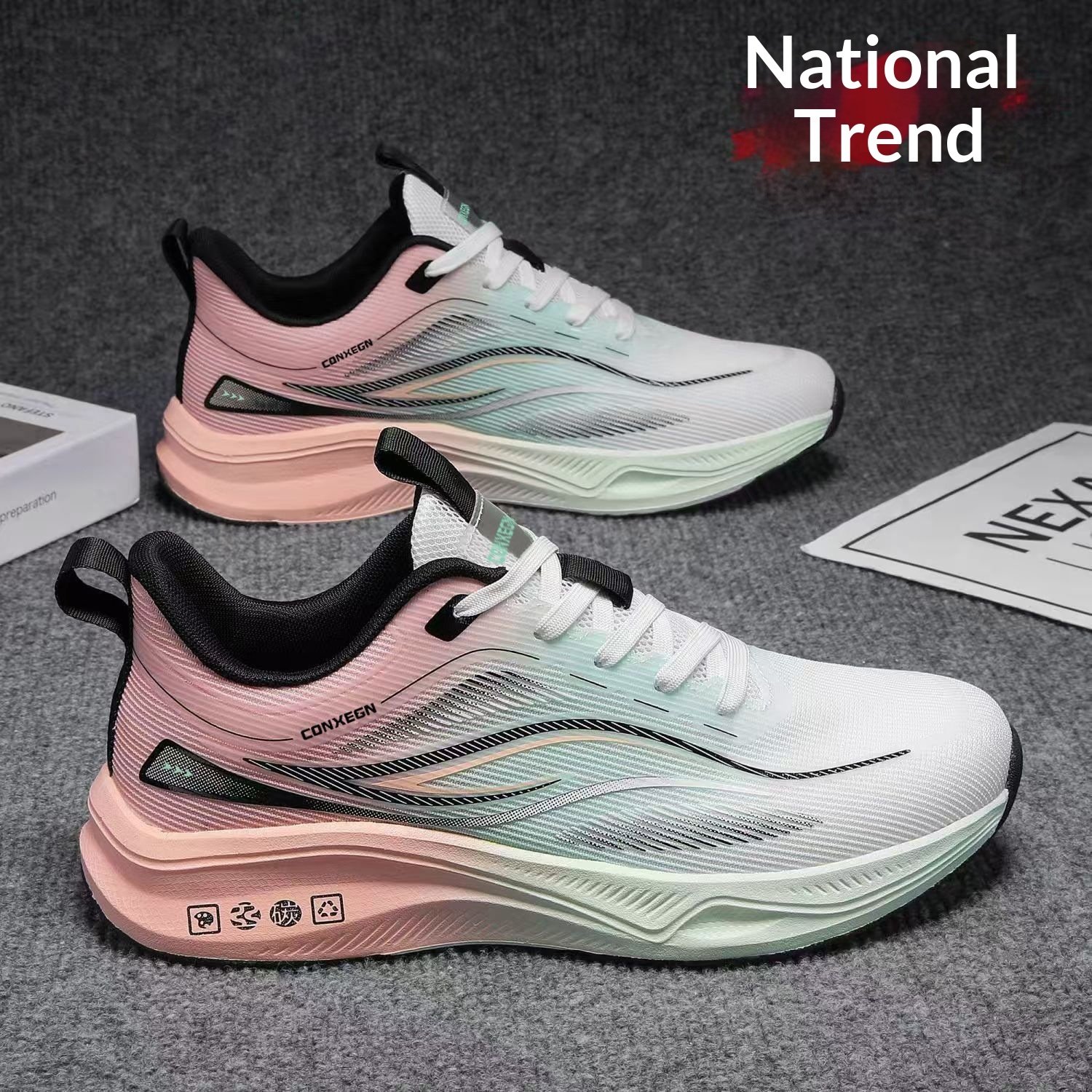 Mens Spring Autumn Fashionable Trendy Casual Running Shoes - Image 3