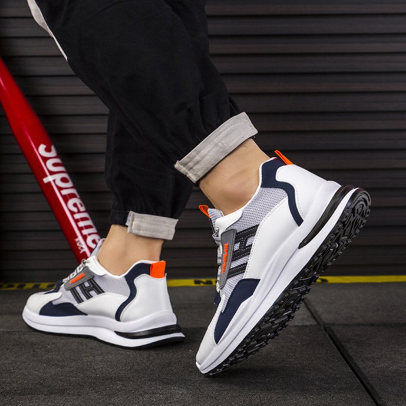 Men Sneakers White Sports Shoes Running Walking - Image 5