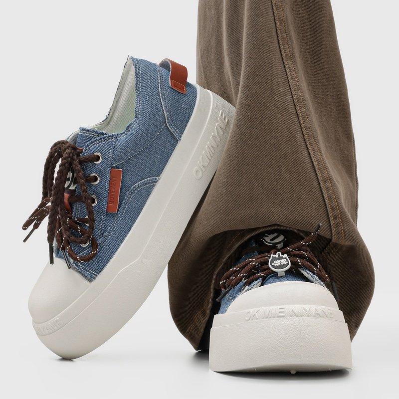 2026 New Spring Couple Canvas Skate Shoes, Toe-cap Height-increasing Casual Sneakers For Students & Men - Image 6