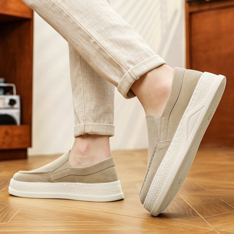 Men's Slip-on Casual Shoes, Four Seasons New Style, Breathable Low-top Lazy Sneakers, Trendy Retro Skate Shoes For Youth - Image 4