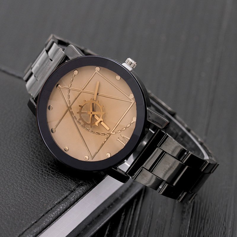 Fashion Gear Compass Turntable Steel Watch Men And Women Couple Watches - Image 7