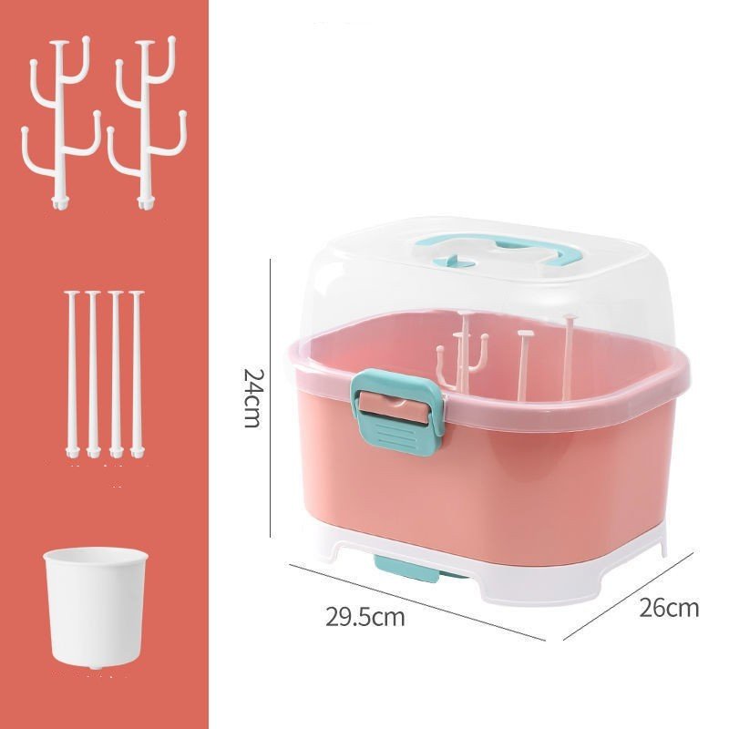 Multifunctional Drain Baby Supplies Bottle Drying Rack Storage Box - Image 7