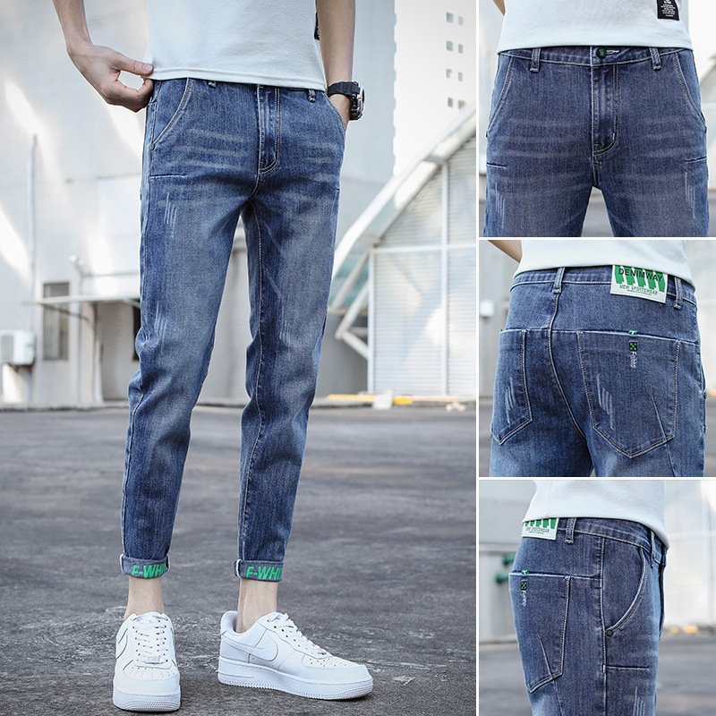 Stretch Ankle Length Casual Pants Men - Image 4