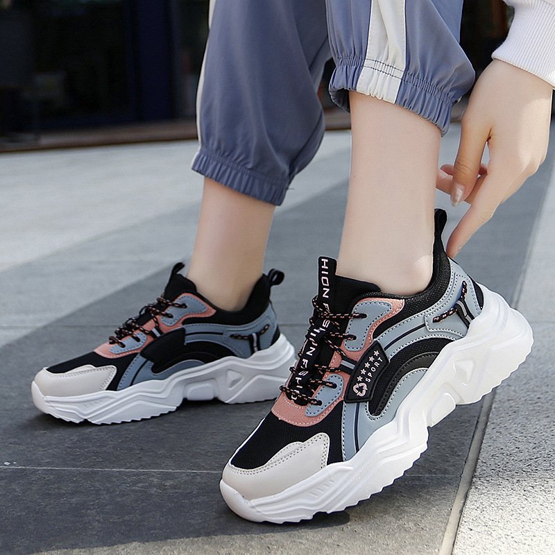 Spring And Summer Casual Thick-soled Sports Shoes Net Red Trendy Shoes White Shoes Women - Image 4