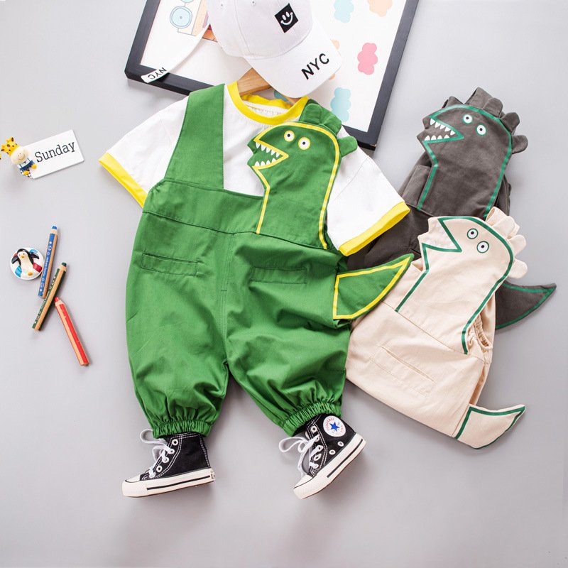T-shirt Suspender Shorts Two-piece Set - Image 7