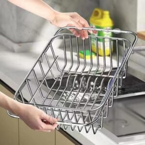 Stainless Steel Dish Basin Sink Drain Rack