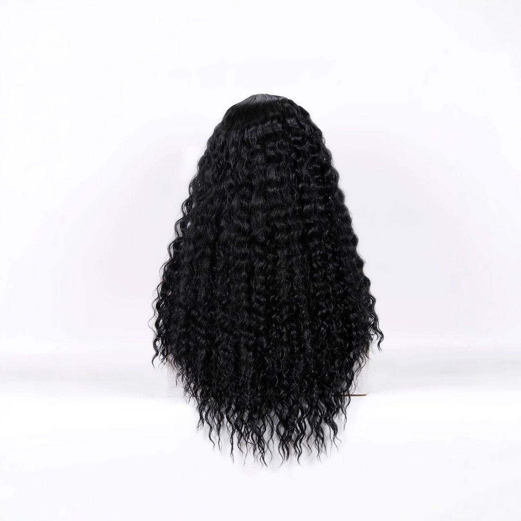 Medium Long Curly Hair Wave Synthetic Wigs - Image 4