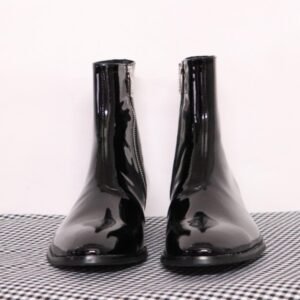 Men's Chelsea Boots Leather Pointed-Toe Dr Martens Style Boots