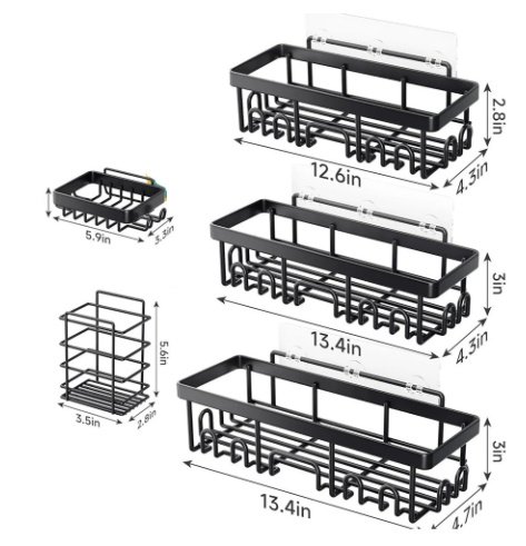 Bathroom Storage Rack Set Large Capacity - Image 8