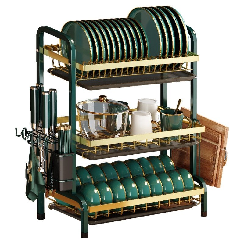 Kitchen Dish Rack Draining Rack Bowl - Image 7