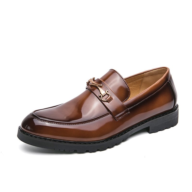 New-style Soft-leather Mens Shoes With A Glossy Finish For Foreign Trade - Image 7