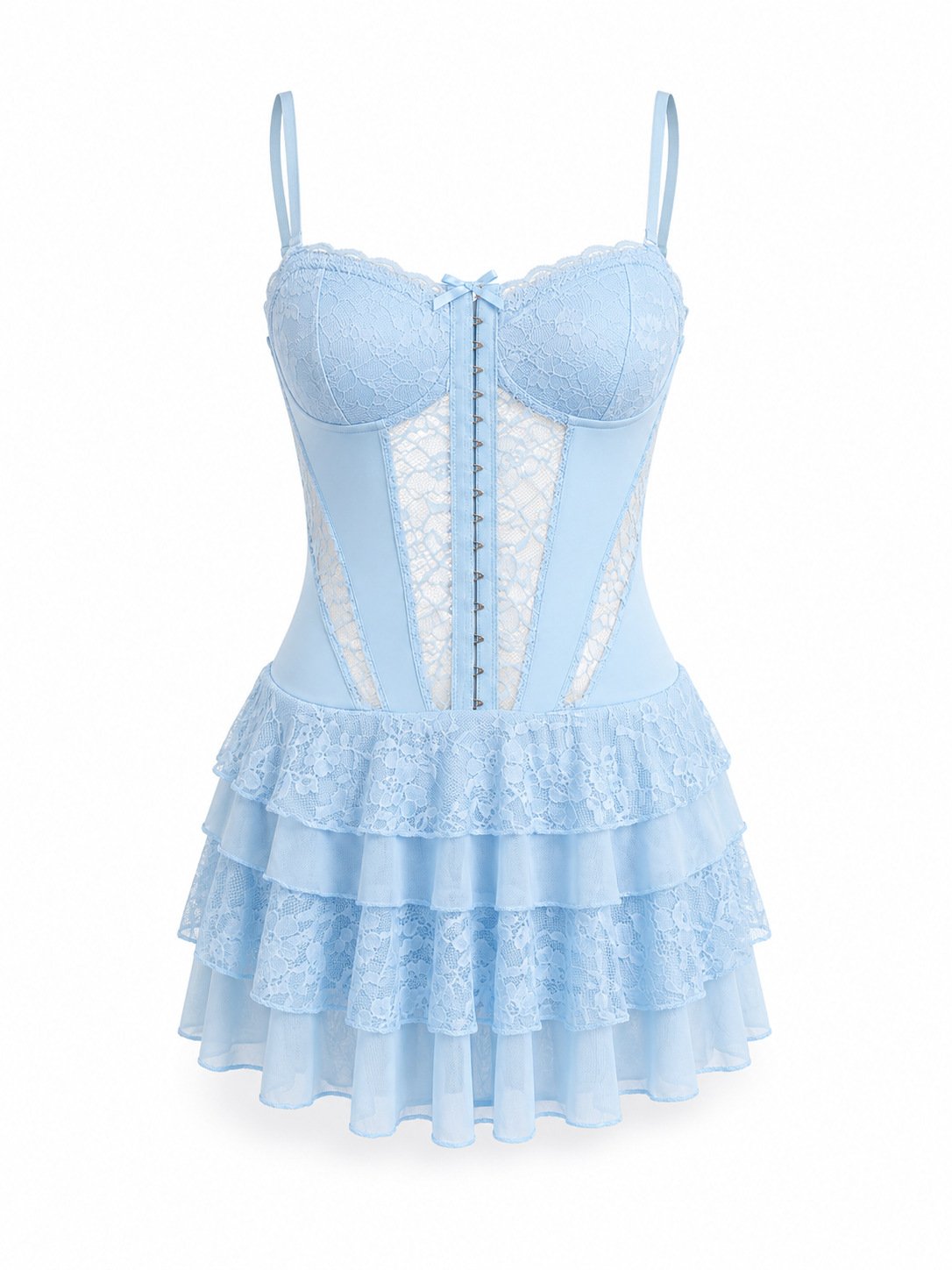 Sexy Lace Pure Yet Alluring Figure-hugging Strapless Slip Dress - Image 2