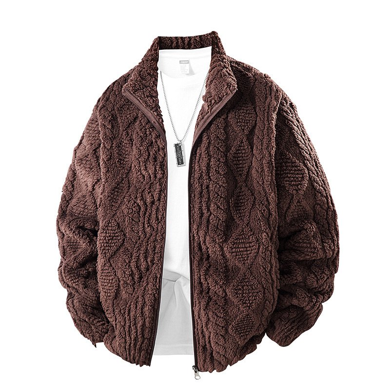 Fleece Padded Men's Warm Jacket - Image 3