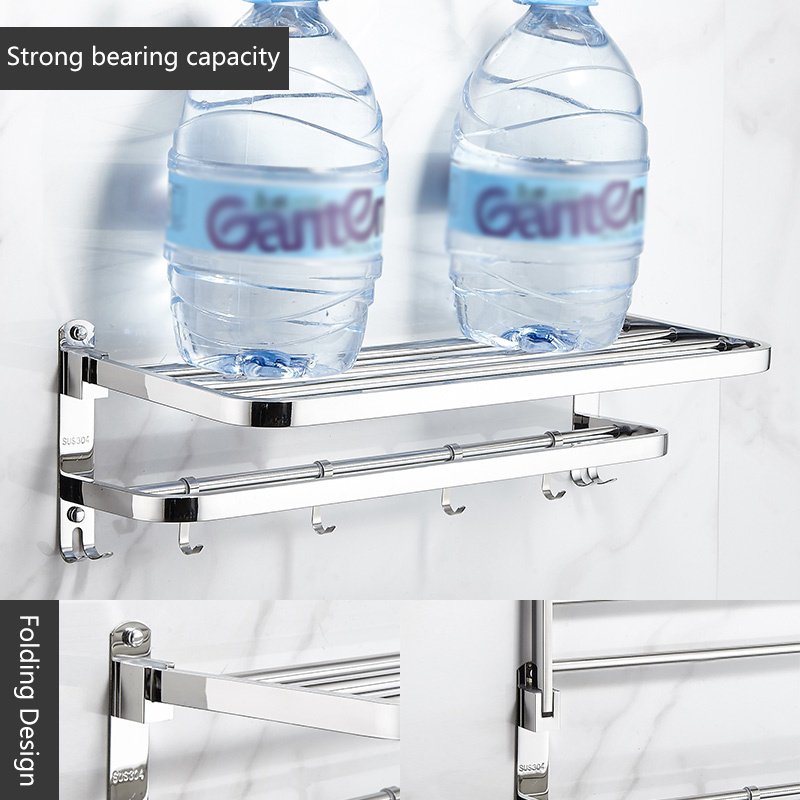 Stainless Steel Bathroom Storage Rack - Image 6