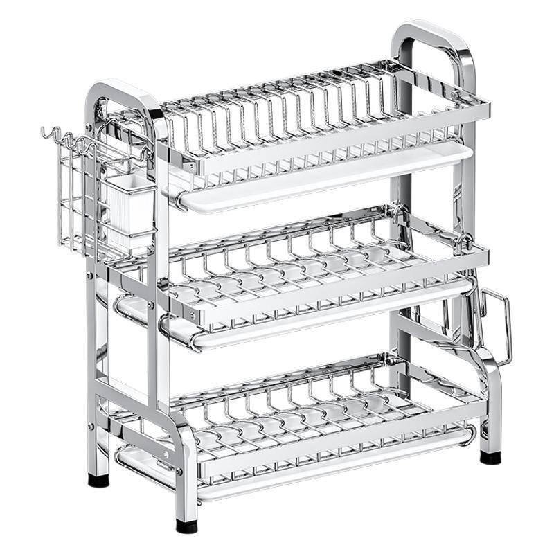 Kitchen Dish And Bowl Stainless Steel Rack - Image 5