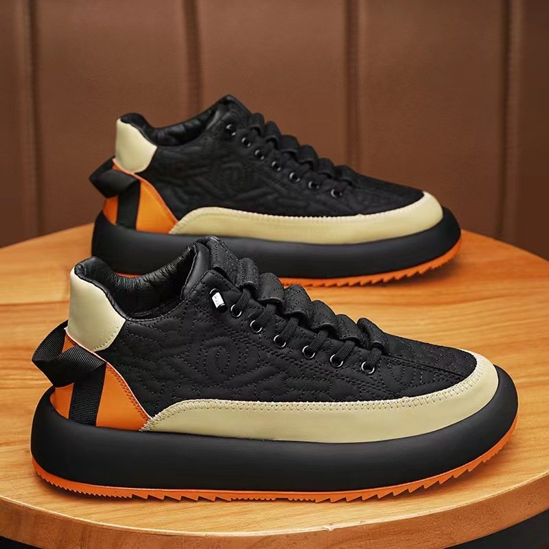 Trendy Color-blocked Sports Shoes Casual Lace Up Sneakers For Men Fashion Comfortable Versatile Thick-soled Walking Running Shoes - Image 8
