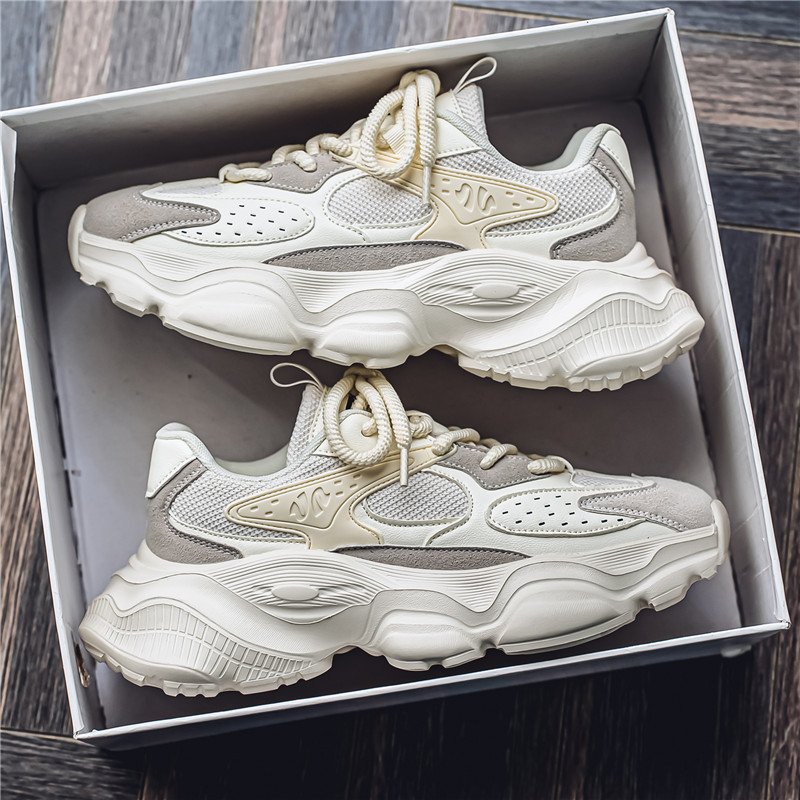 Chunky Soled Dad Sneakers With A Mesh Upper For A Casual Sporty Look - Image 5