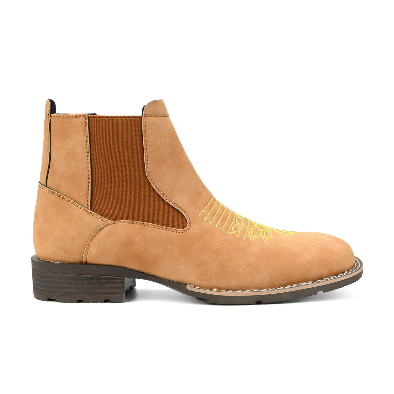Embroidered Slip-on Chelsea Boots Men's Martin Boots - Image 7