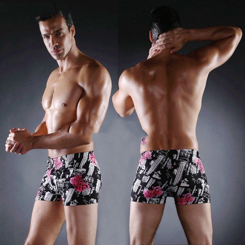 Men's Boxer Print Swim Shorts - Image 3