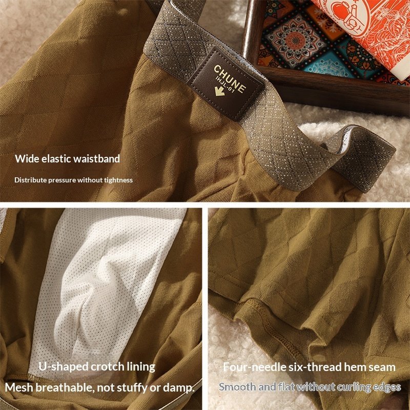 Men's Pure Cotton Boxer Briefs Breathable And Comfortable - Image 9