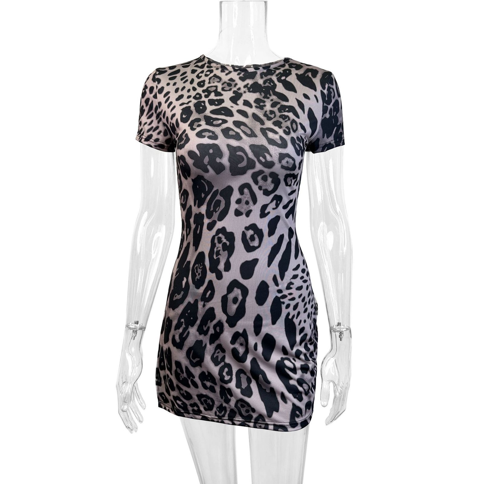 Leopard Print Dress Fashion Lady - Image 2