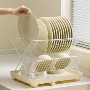 Household Folding Kitchen Dish Draining Rack