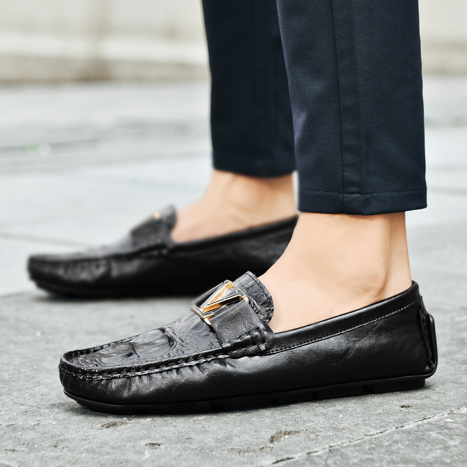 British-style Casual Mens Genuine Leather Shoes