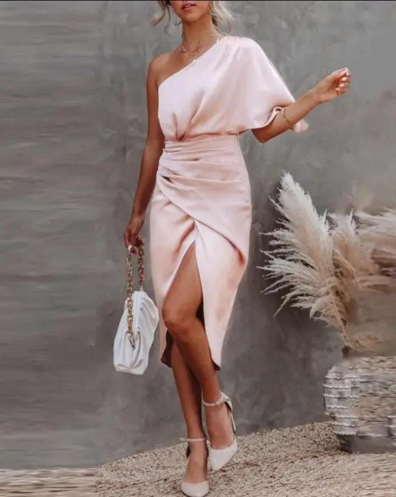 Women's Fashion Irregular Dress Evening Dress - Image 10