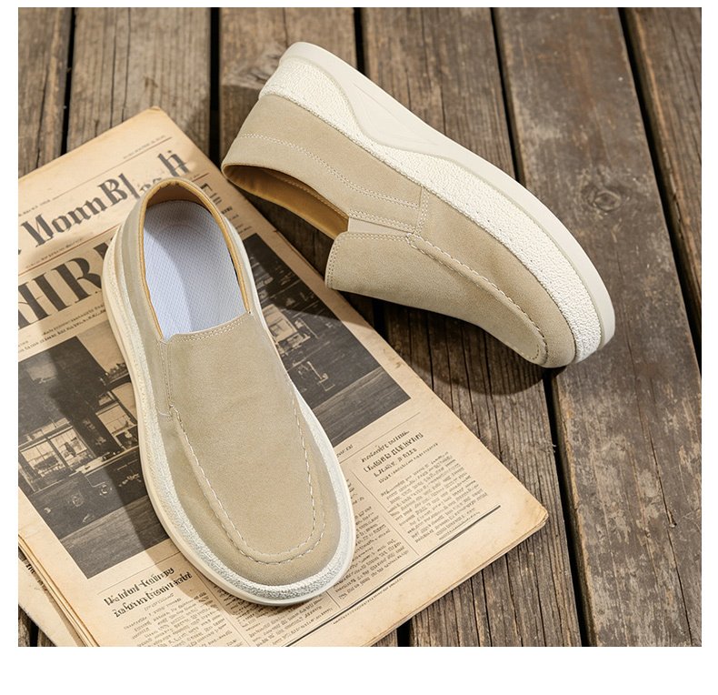 Men's Slip-on Casual Shoes, Four Seasons New Style, Breathable Low-top Lazy Sneakers, Trendy Retro Skate Shoes For Youth