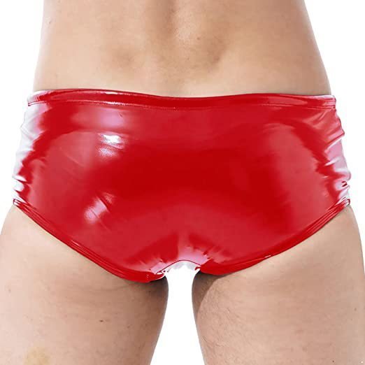 Sexy Bright Mirror PU Leather Men's Underwear Leather - Image 3