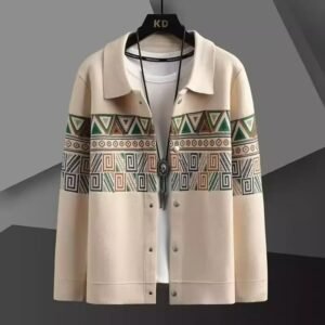 Seamless Knit Cardigan Fallwinter Loose-fitting Jacket Top