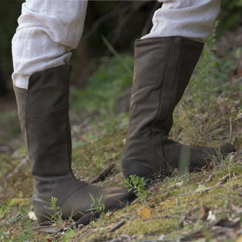 New Mens Round-toe Mid-calf Boots - Image 6