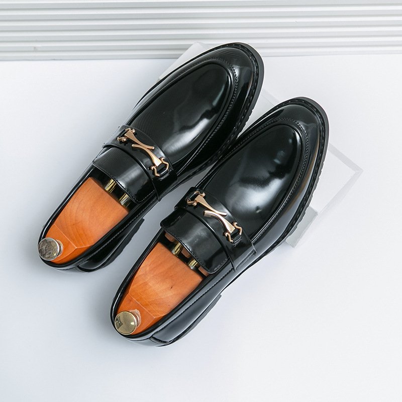 New-style Soft-leather Mens Shoes With A Glossy Finish For Foreign Trade - Image 4