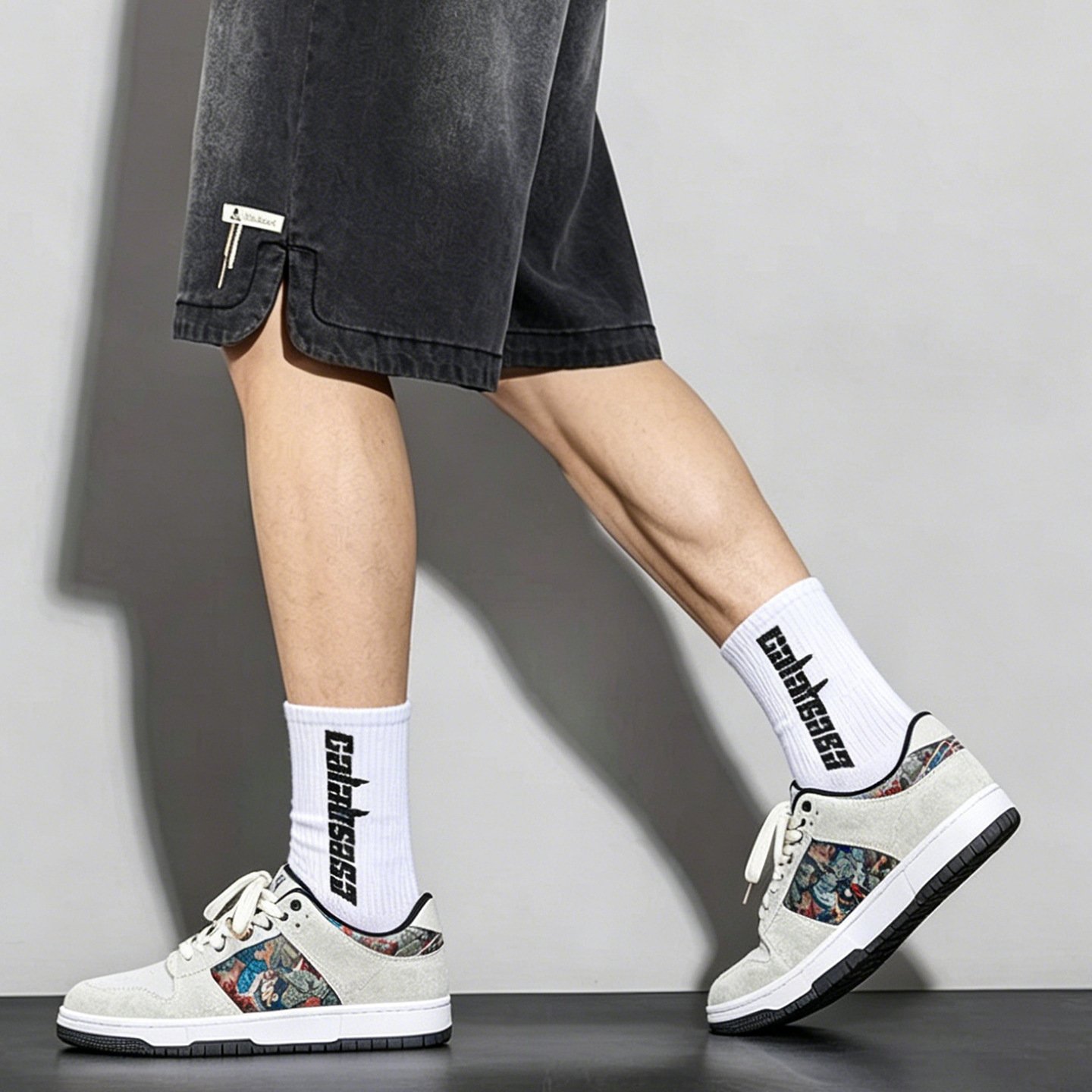 Mens Sporty-casual Painted And Embroidered Shoes - Image 2